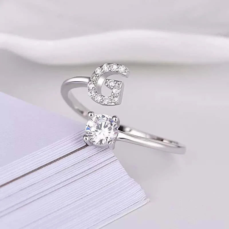 English Letter Open Finger Rings