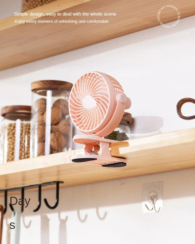 Table Mini Fan with Sturdy Clamp