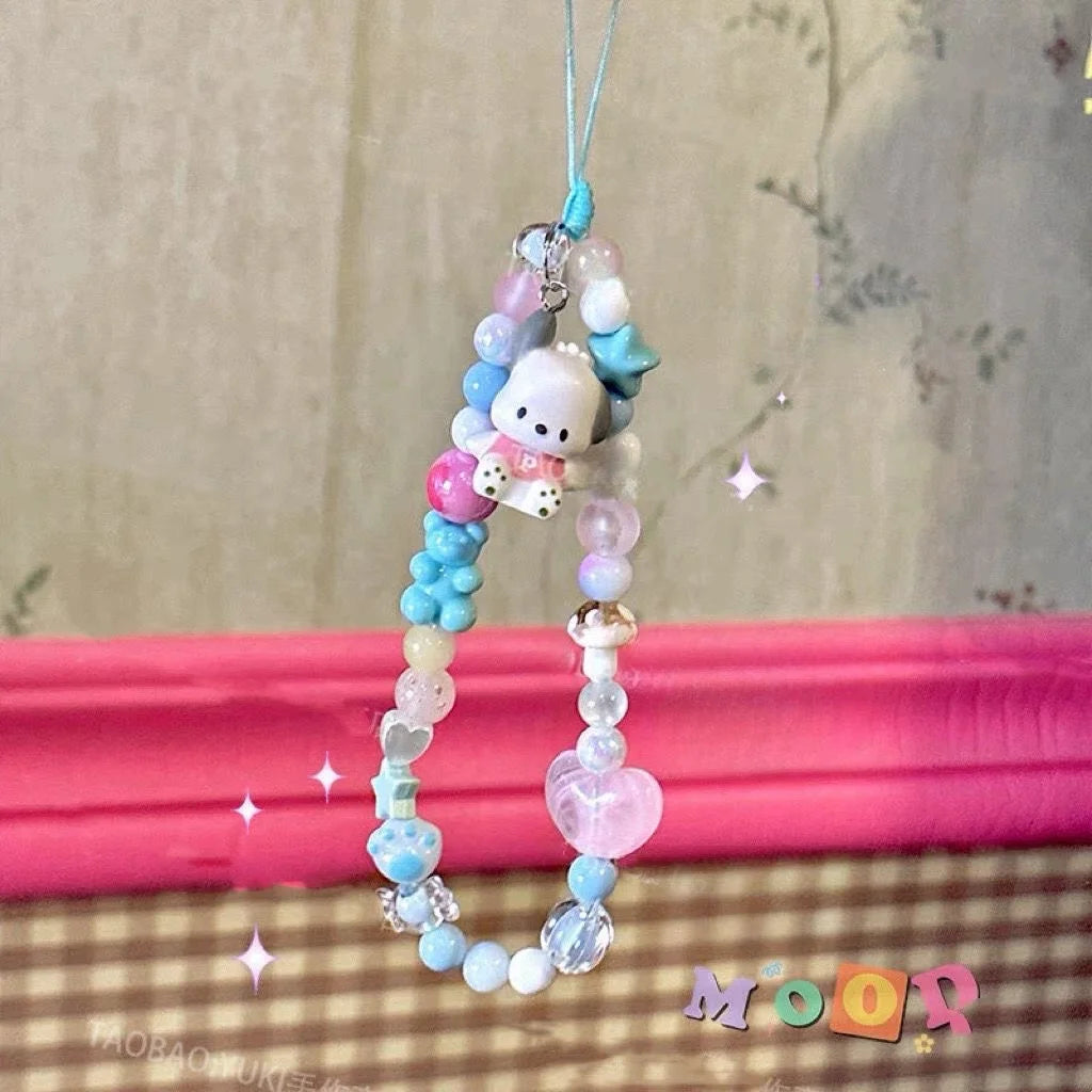 Doll Beaded Mobile Phone Chain